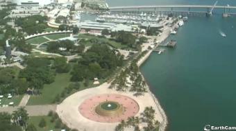 Miami webcam - Bayfront Park webcam, Florida, Miami-Dade County