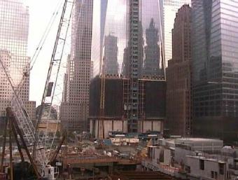 New York webcam - World Trade Center Tower 1 Base webcam, New York, New York