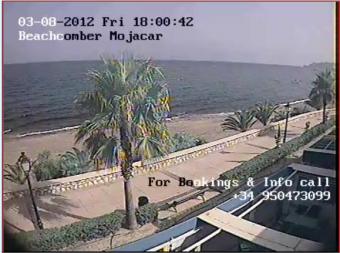 Mojacar webcam - Beachcomber Bar and Restaurant 1 webcam, Andalusia, Almeria