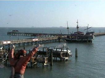 South Padre Island webcam - Pier 19 Pirates Landing webcam, Texas, Cameron County