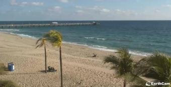 Fort Lauderdale webcam - Lauderdale-by-the-Sea beach and pier webcam, Florida, Broward County