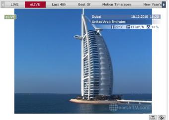 Dubai webcam - Burj Al Arab Hotel webcam, Southwest Asia, Persian Gulf