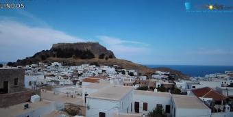 Port Lindos webcam - Lindos City View webcam, South Aegean, Dodecanese