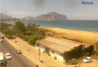 Palermo webcam - Romagnolo Beach webcam, Sicily, Palermo