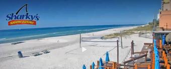Panama City Beach webcam - Sharky's Beachfront Restaurant Deck webcam, Florida, Bay County