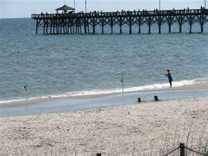 Oak Island webcam - Ocean Crest Pier webcam, North Carolina, Brunswick County
