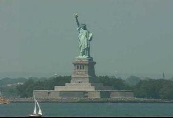 Manhattan webcam - Statue of Liberty - New York webcam, New York, New York