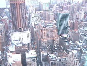 New York webcam - Statue of Liberty from the Empire State Building webcam, New York, New York