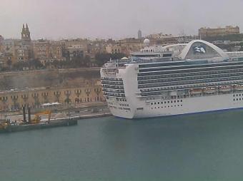 Valletta webcam - Valletta and Grand Harbour webcam, Malta Island, Malta Island