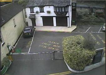 Polperro webcam - The Claremont Hotel Car park entrance webcam, England, Cornwall