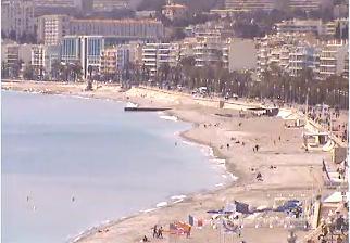 Nice webcam - Nice Plage Sud-Ouest webcam, Provence-Alpes-Cote d'Azur, Alpes-Maritimes