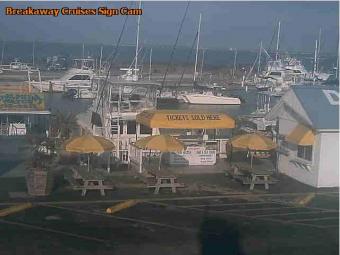 South Padre Island webcam - Breakaway Cruises Sign webcam, Texas, Cameron County