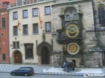 Prague webcam - Astronomical Clock on Old Town Square webcam, Bohemia, Prague