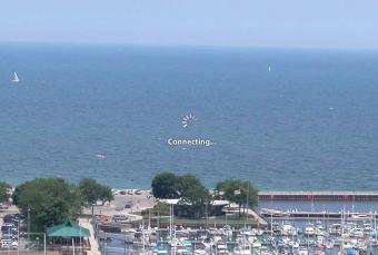 Milwaukee webcam - Milwaukee Lake Front Beach webcam, Wisconsin, Milwaukee County
