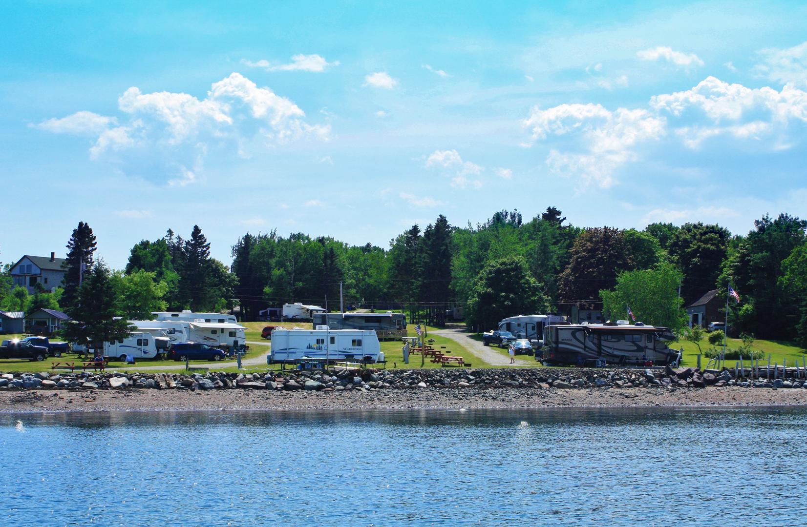 Seaview Campground And Cottages In Eastport Washington County