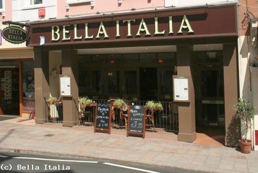 Restaurant Bella Italia in St Helier 